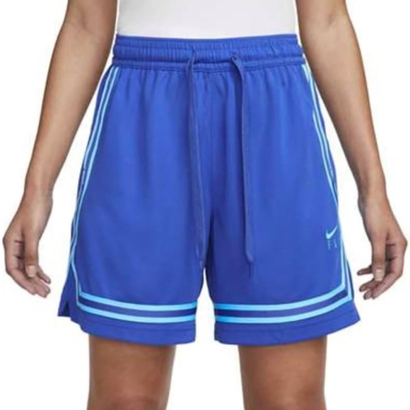 NWT [Nike] Fly Crossover 5" Blue Drawstring Basketball Shorts Women's S M or L - Picture 4 of 11